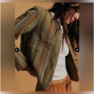 NWOT Free People Zandi Quilted Jacket - small